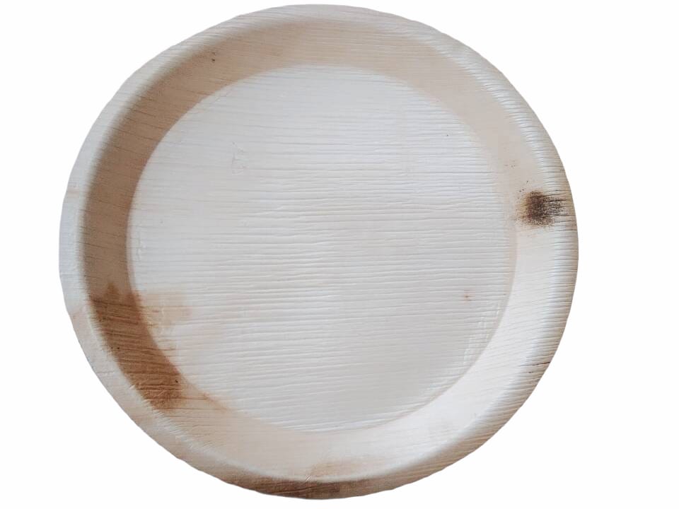 12 inch round palm leaf plate