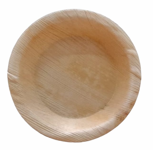 6 inch round palm leaf plate