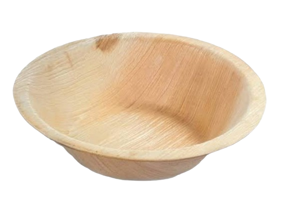 7 inch round palm leaf bowl