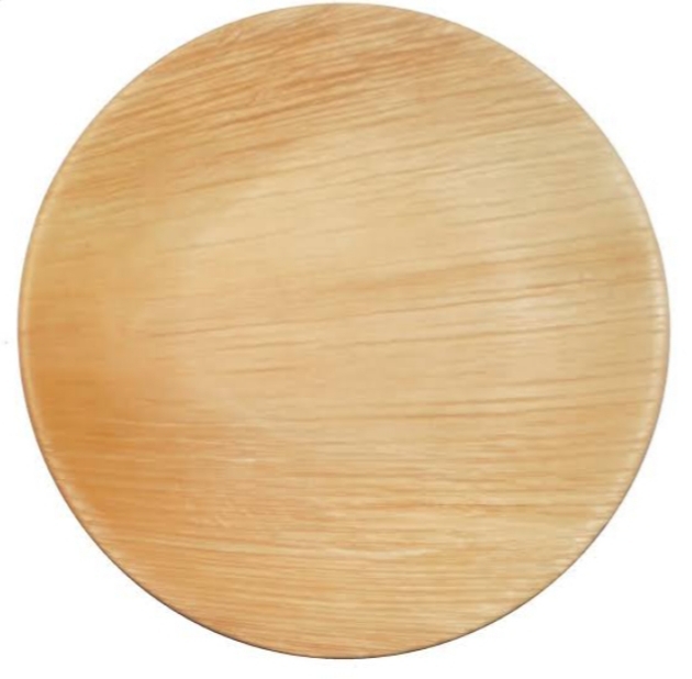 9 inch round palm leaf plate